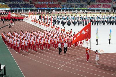 長(zhǎng)春市第一屆運(yùn)動(dòng)會(huì)在長(zhǎng)春新區(qū)奧體公園開(kāi)幕